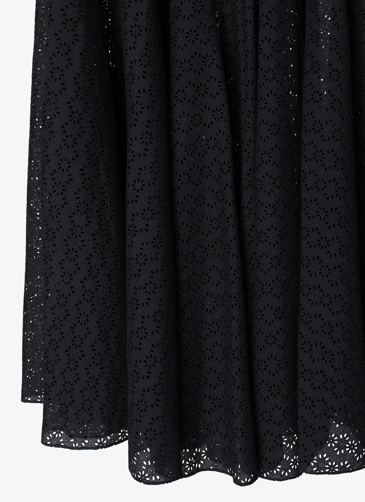 Embroidered Flared Skirt ALAÏA BLACK EMBROIDERED FLARED SKIRT